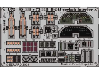  B-24J cockpit interior S. A. 1/72 - Hasegawa - blaszki - zdjęcie 1