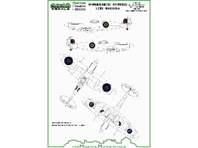 Supermarine Spitfire Roundels And Fin Flashes - Late - zdjęcie 2
