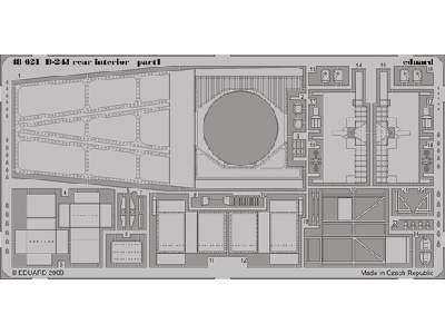  B-24J rear interior 1/48 - Monogram - blaszki - zdjęcie 1