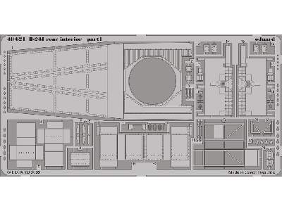  B-24J rear interior 1/48 - Monogram - blaszki - zdjęcie 2