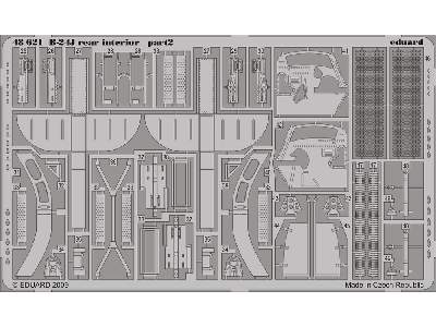  B-24J rear interior 1/48 - Monogram - blaszki - zdjęcie 3