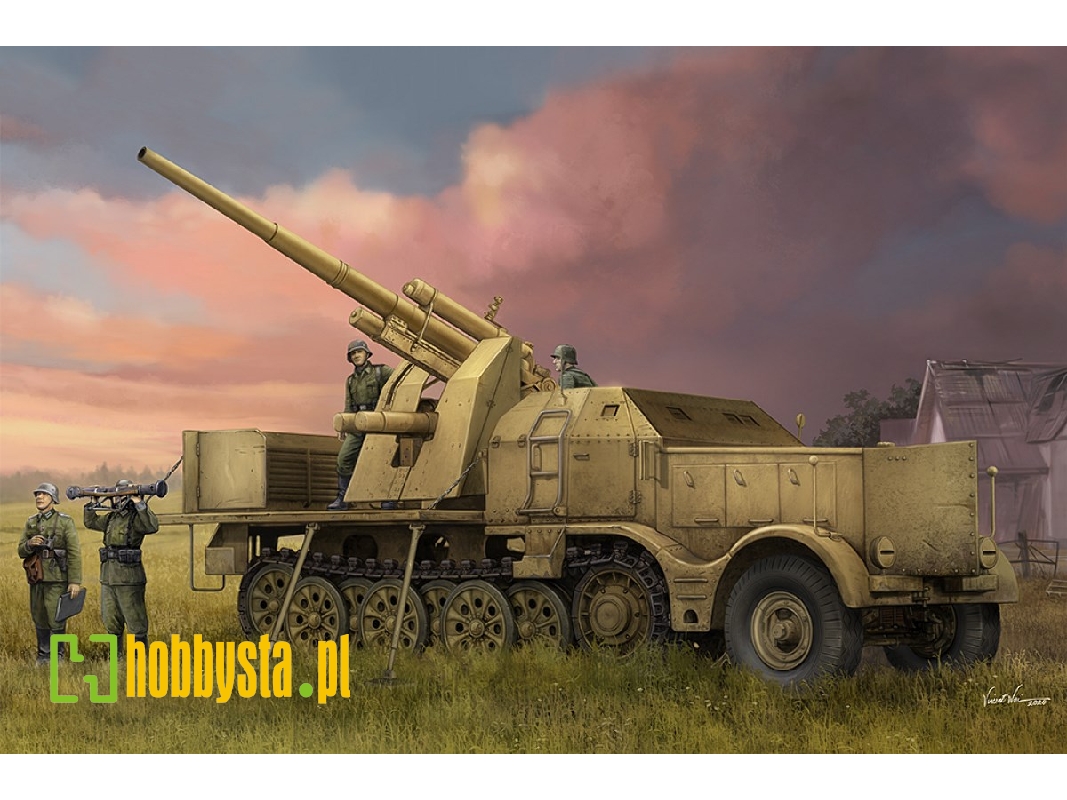 Schwerer Zugkraftwagen 18 T With 8.8cm Flak - zdjęcie 1 Schwerer Zugkraftwagen 18 T With 8.8cm Flak - zdjęcie 1