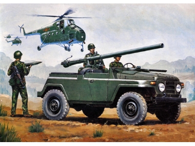 Jeep-chinese Bj212a With 105mm Type 75 - zdjęcie 2