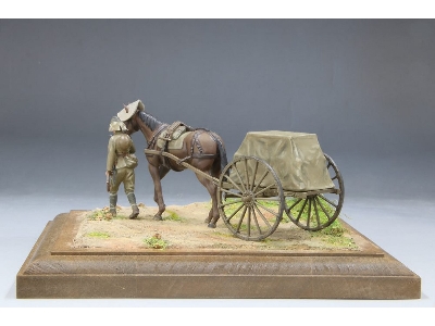Imperial Japanese Army Military Horse-drawn Cart Type 39 Transport Cart Ko - zdjęcie 9