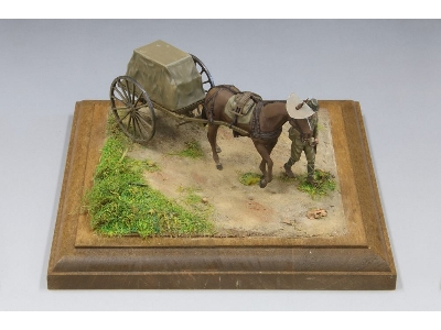 Imperial Japanese Army Military Horse-drawn Cart Type 39 Transport Cart Ko - zdjęcie 11