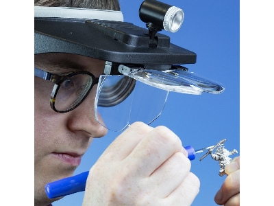 Lightcraft Led Headband Magnifier Kit With Bi-plate Magnification - zdjęcie 4