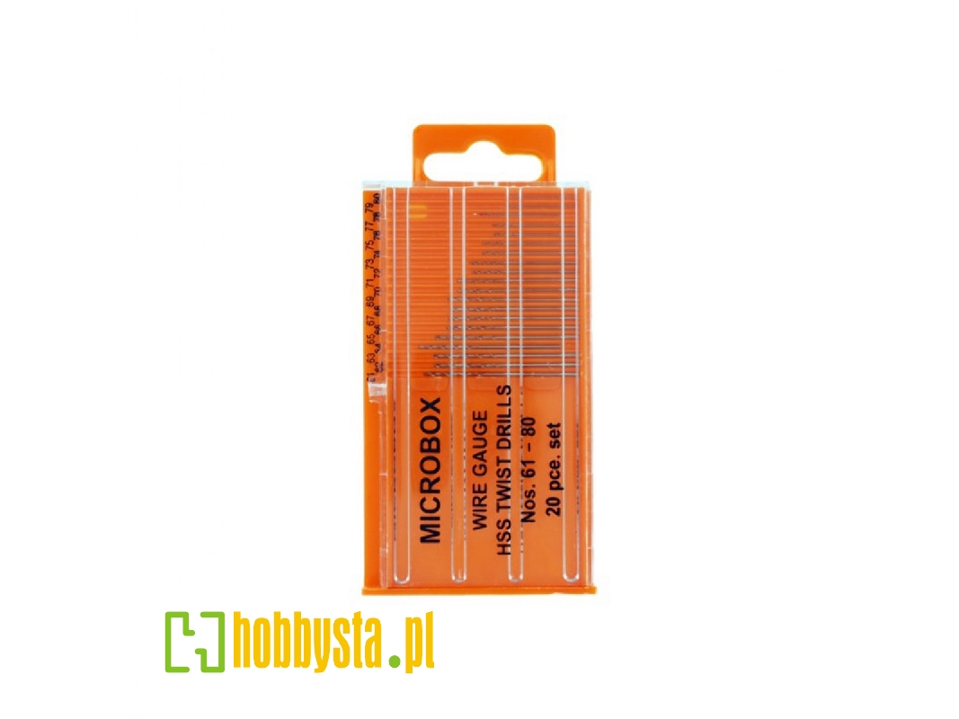 Modelcraft 20 Pce Microbox Drill Set (No.61 - 80) - zdjęcie 1 Modelcraft 20 Pce Microbox Drill Set (No.61 - 80) - zdjęcie 1