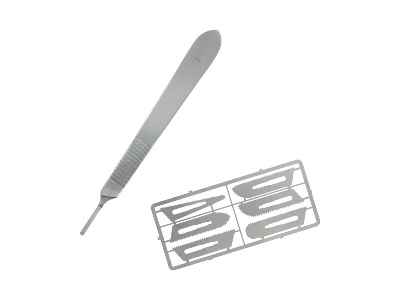 Modelcraft Precision Saw Set (0.24mm) With Scalpel Handle - zdjęcie 1