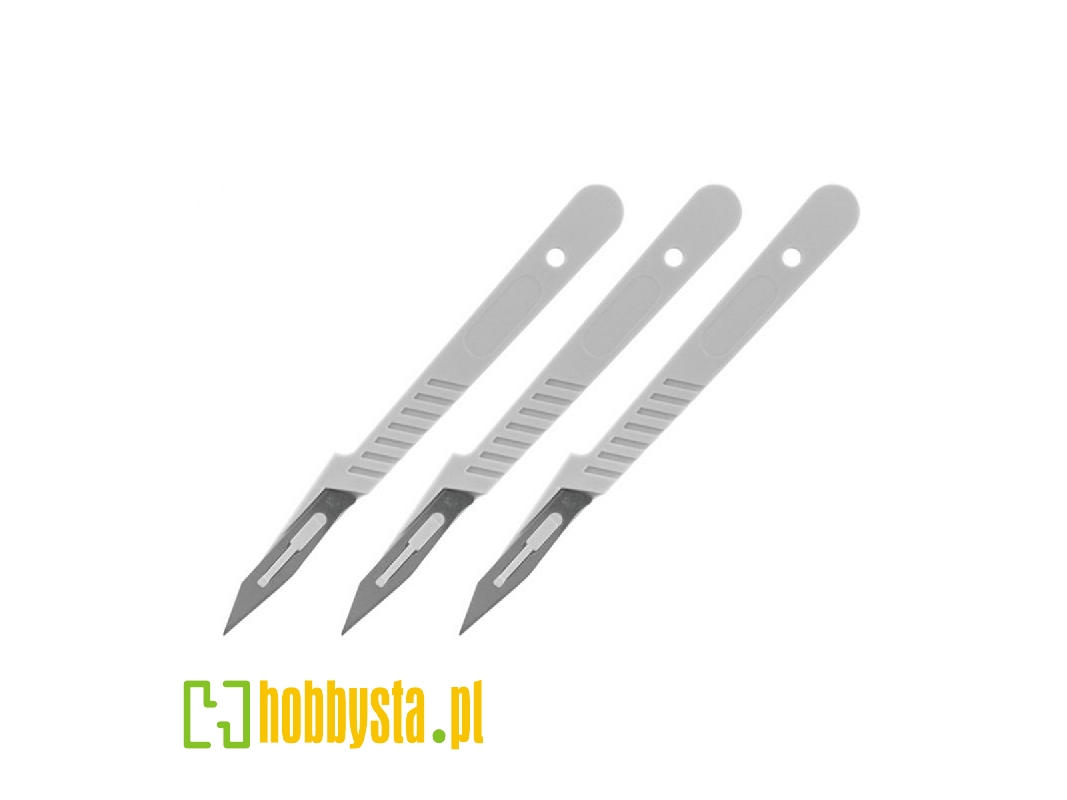 Modelcraft Disposable Scalpel Set X3 - zdjęcie 1 Modelcraft Disposable Scalpel Set X3 - zdjęcie 1