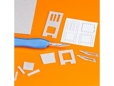Plastic Scalpel Handle With 5 blades #11 - zdjęcie 2