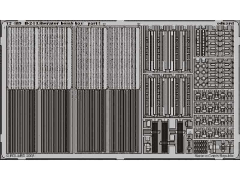  B-24 bomb bay 1/72 - Hasegawa - blaszki - zdjęcie 1