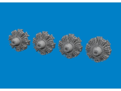 B-24J engines PRINT 1/48 - HOBBY BOSS - zdjęcie 1