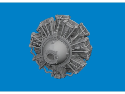 B-24J engines PRINT 1/48 - HOBBY BOSS - zdjęcie 2