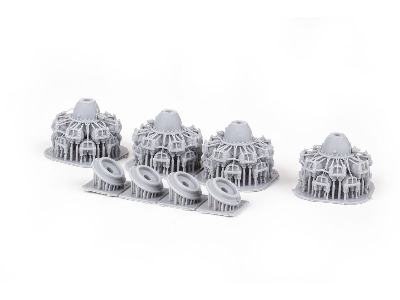 B-24J engines PRINT 1/48 - HOBBY BOSS - zdjęcie 4