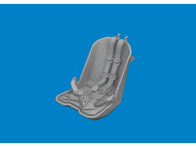 Fw 190A seat w/  integral belts PRINT 1/48 - EDUARD - zdjęcie 1