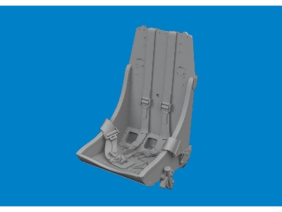 P-51B/ C seat w/  integral belts Type 2 PRINT 1/48 - EDUARD - zdjęcie 1