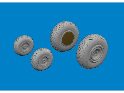B-24H wheels 1/72 - AIRFIX - zdjęcie 1
