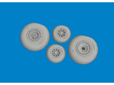 B-24H wheels 1/72 - AIRFIX - zdjęcie 3