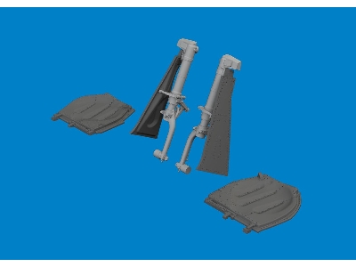 P-51D undercarriage legs PRINT 1/72 - EDUARD - zdjęcie 1