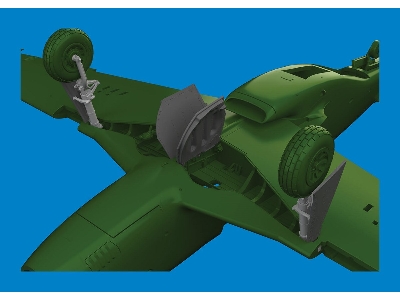 P-51D undercarriage legs PRINT 1/72 - EDUARD - zdjęcie 2
