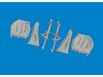P-51D undercarriage legs PRINT 1/72 - EDUARD - zdjęcie 3