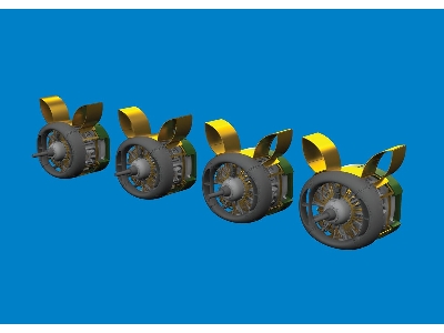 B-24H engines PRINT 1/72 - AIRFIX - zdjęcie 1