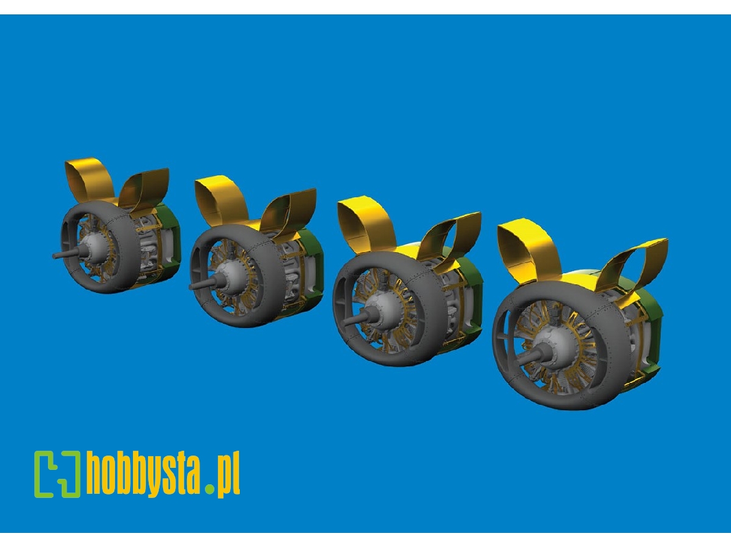 B-24H engines PRINT 1/72 - AIRFIX - zdjęcie 1