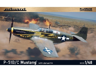 P-51B/ C Mustang w/  dorsal fin 1/48 - zdjęcie 2