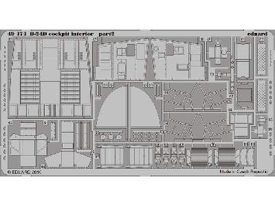  B-24D cockpit interior S. A. 1/48 - Monogram - blaszki - zdjęcie 4