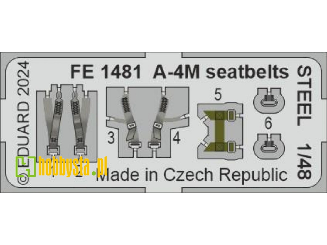 A-4M seatbelts STEEL 1/48 - MAGIC FACTORY - zdjęcie 1 A-4M seatbelts STEEL 1/48 - MAGIC FACTORY - zdjęcie 1