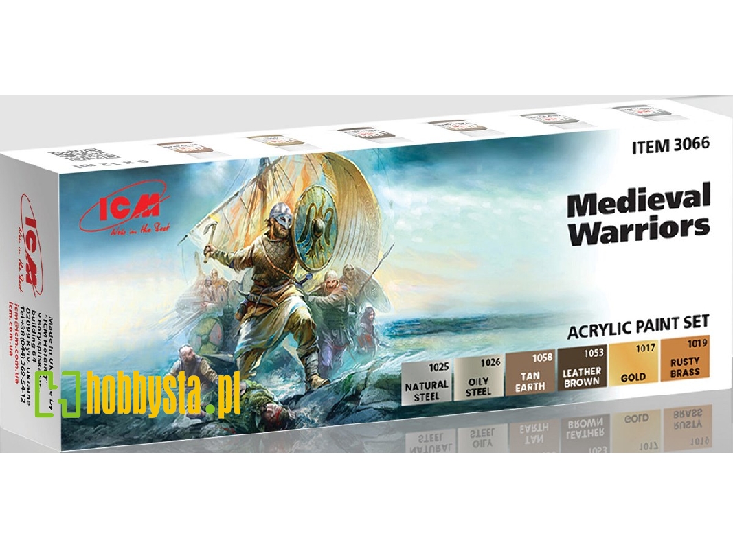Acrylic Paint Set For Medieval Warriors - zdjęcie 1 Acrylic Paint Set For Medieval Warriors - zdjęcie 1