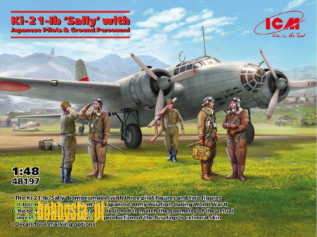 Ki-21-ib 'sally' With Japanese Pilots And Ground Personnel - zdjęcie 1 Ki-21-ib 'sally' With Japanese Pilots And Ground Personnel - zdjęcie 1