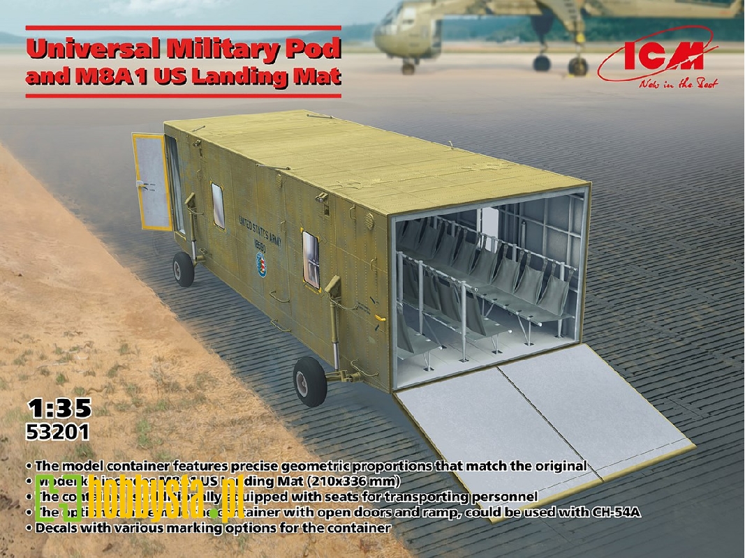 Universal Military Pod And M8a1 Us Landing Mat - zdjęcie 1 Universal Military Pod And M8a1 Us Landing Mat - zdjęcie 1