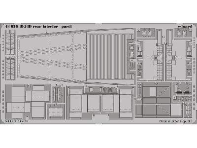  B-24D rear interior 1/48 - Monogram - blaszki - zdjęcie 2