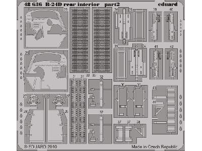  B-24D rear interior 1/48 - Monogram - blaszki - zdjęcie 3
