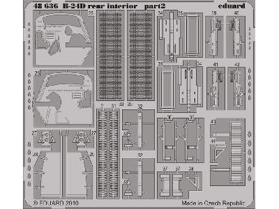  B-24D rear interior 1/48 - Monogram - blaszki - zdjęcie 3