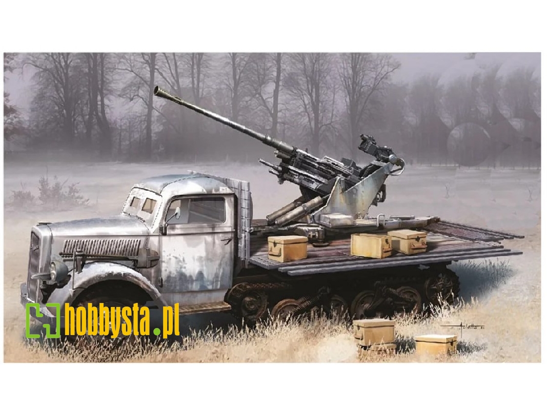 Sd.Kfz. 3a Maultier Half Track Mit 3,7 Cm Flak 37 (Smart Kit) - zdjęcie 1 Sd.Kfz. 3a Maultier Half Track Mit 3,7 Cm Flak 37 (Smart Kit) - zdjęcie 1