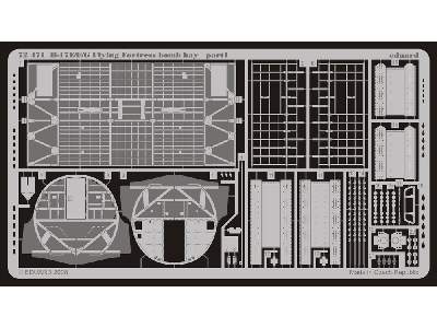  B-17E/ F/G bomb bay 1/72 - Academy Minicraft - blaszki - zdjęcie 2