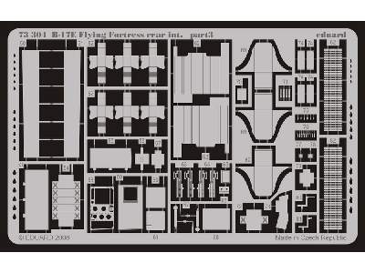  B-17E/ F rear interior S. A. 1/72 - Academy Minicraft - blaszki - zdjęcie 4