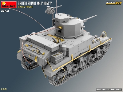 British Stuart Mk.I &#8220;honey" Early Prod. Interior Kit - zdjęcie 3