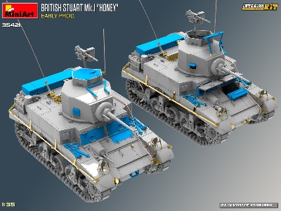 British Stuart Mk.I &#8220;honey" Early Prod. Interior Kit - zdjęcie 5