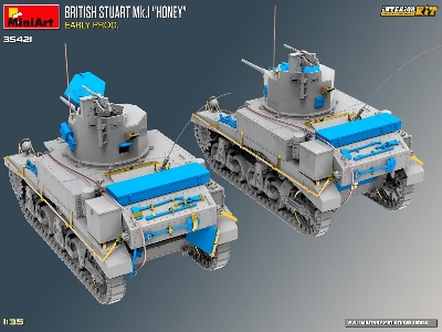 British Stuart Mk.I &#8220;honey" Early Prod. Interior Kit - zdjęcie 6