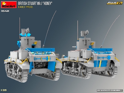 British Stuart Mk.I &#8220;honey" Early Prod. Interior Kit - zdjęcie 8