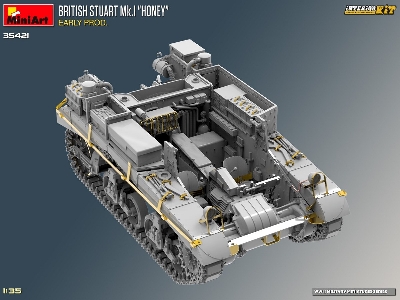 British Stuart Mk.I &#8220;honey" Early Prod. Interior Kit - zdjęcie 11