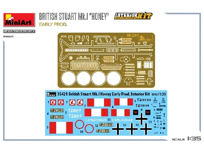 British Stuart Mk.I &#8220;honey" Early Prod. Interior Kit - zdjęcie 13