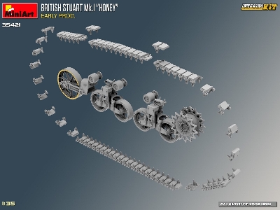 British Stuart Mk.I &#8220;honey" Early Prod. Interior Kit - zdjęcie 36