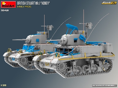 British Stuart Mk.I &#8220;honey" Early Prod. Interior Kit - zdjęcie 38