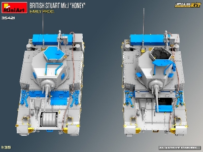 British Stuart Mk.I &#8220;honey" Early Prod. Interior Kit - zdjęcie 39
