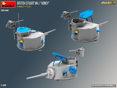 British Stuart Mk.I &#8220;honey" Early Prod. Interior Kit - zdjęcie 40