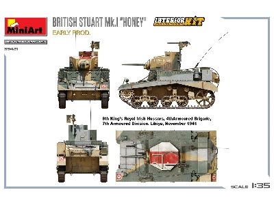 British Stuart Mk.I &#8220;honey" Early Prod. Interior Kit - zdjęcie 43